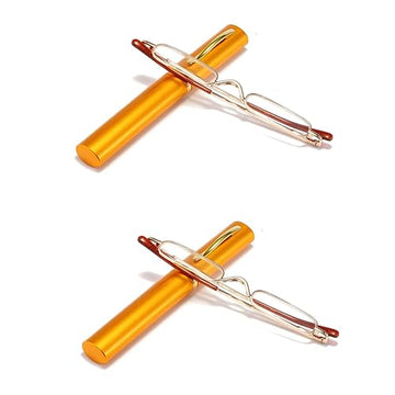 Viseng 2 Pairs Slim Pocket-Sized Metal Reading Glasses: Your Stylish Travel Companion Viseng uk supplements