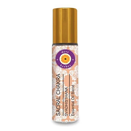Deve Herbes Sacral Chakra (Svadhisthana) Oil - Ideal for Meditation, Purification, Yoga dève herbes uk supplements