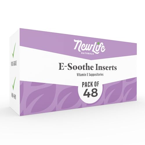 NewLife Naturals Vitamin E Suppositories 38IU - Vaginal Dryness Irritation Menopause Support NewLife Naturals uk supplements