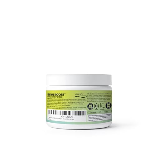 Sparkle Wellness VERISOL Bioactive Hydrolyzed Collagen Peptides | Collagen Powder Supplement with Vitamin C for Skin, Hair & Nail Health | Skin Boost (No Flavor) [30-Serves] Sparkle Wellness uk supplements