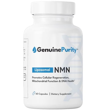 GenuinePurity - 250mg Liposomal NMN Supplement - 60 Vegan Capsules to Support NAD+ Production, Cellular Energy & Healthy Aging - Nicotinamide Mononucleotide for Metabolic Wellness & Immune Support GenuinePurity uk supplements
