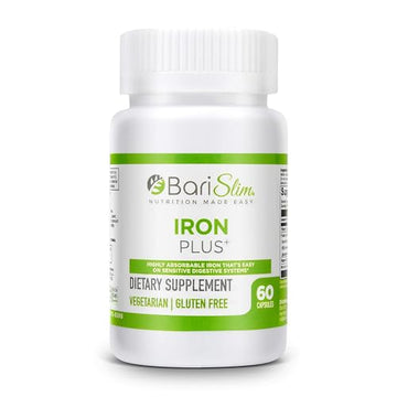 BariSlim Iron Plus Capsules - Formulated for Patients After Weight Loss Surgery Including BariSlim uk supplements