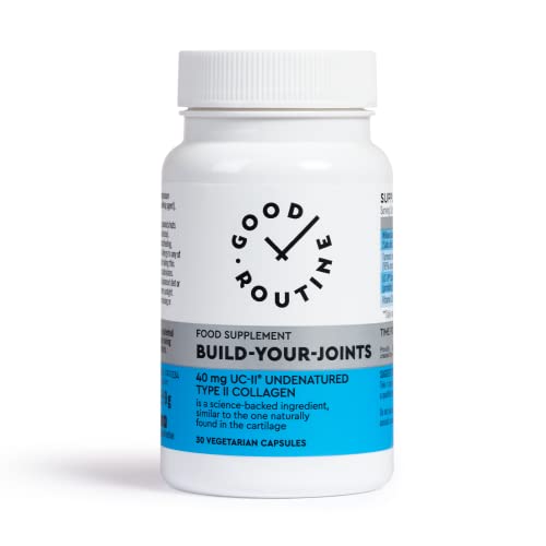 Build-Your-Joints (30 Vegetarian Capsules) - Knee Pain, Joint Pain, Pills, Treatment for Joints, Collagen GOOD ROUTINE uk supplements