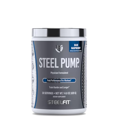 SteelFit Steel Pump - Advanced Pre-Workout Powder Drink - 30 Servings - Peak Performance SteelFit uk supplements