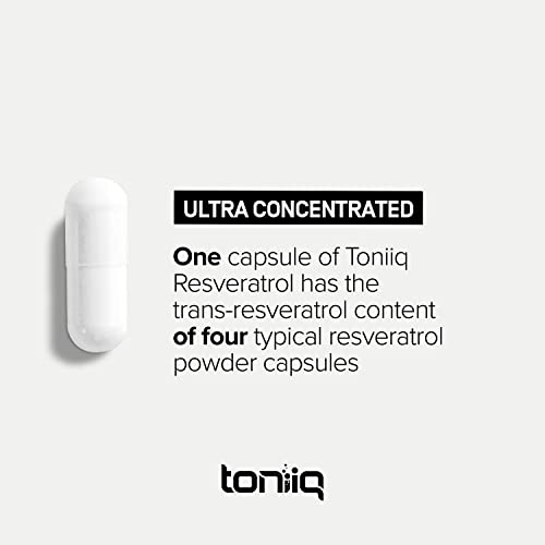 Ultra High Potency Third-Party Tested Trans Resveratrol 1000mg - 98% Pure Toniiq uk supplements