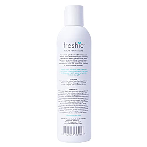 freshie Natural Feminine Care pH-Balanced Cleansing Wash Odor-Blocking Plant-Based freshie Natural Feminine Care uk supplements