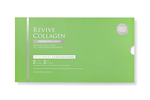 Revive Collagen 2500mg Plant Based Vegan Collagen with Added Vitamin B, C, D & E, Improved Skin, Hair & Nails Revive Collagen uk supplements