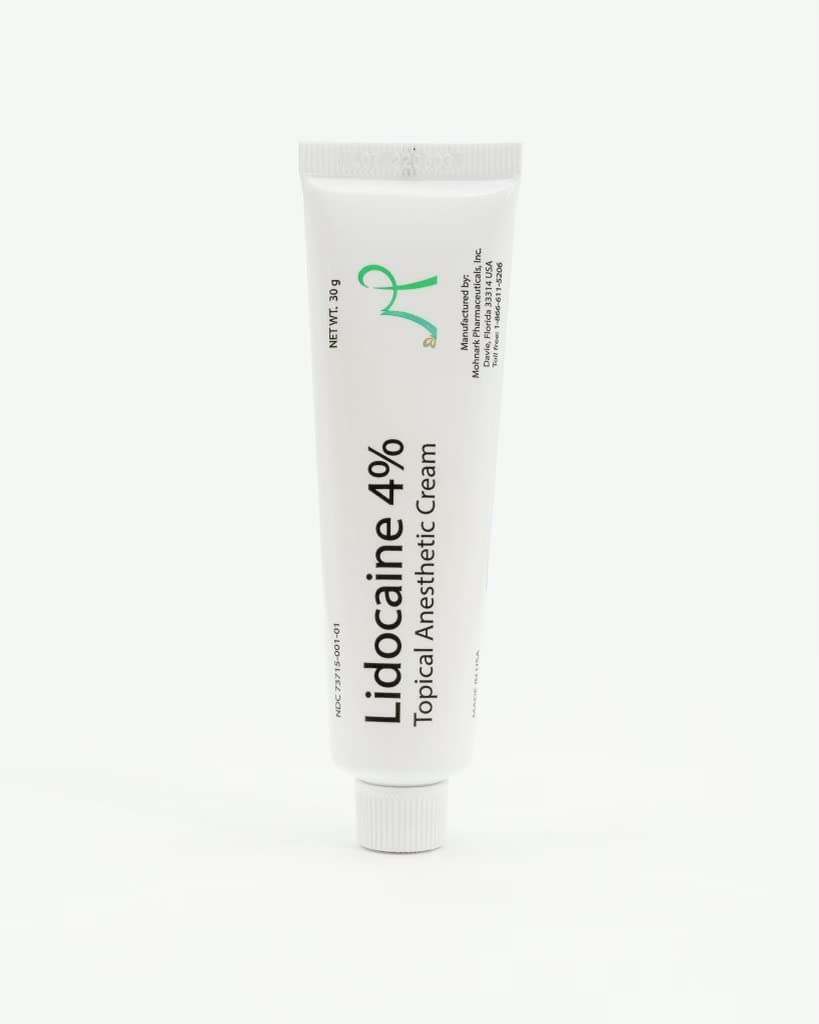 MOHNARK Lidocaine 4% Numbing Cream – Topical Anesthetic for Muscle & Joint Pain, Itch & Sunburn Relief – Fast-Acting, Non-Greasy, Odor-Free – with Vitamin E – 1 oz Tube – Compare to LMX MOHNARK uk supplements