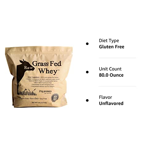 100% Raw Grass Fed Whey - Happy Healthy Cows, COLD PROCESSED Undenatured Raw Organic Whey uk supplements
