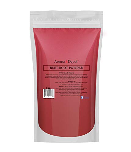 Beet Root Powder 8 oz. by Aroma Depot Raw & Non-GMO I Vegan & Gluten Free I Nitric Aroma Depot uk supplements