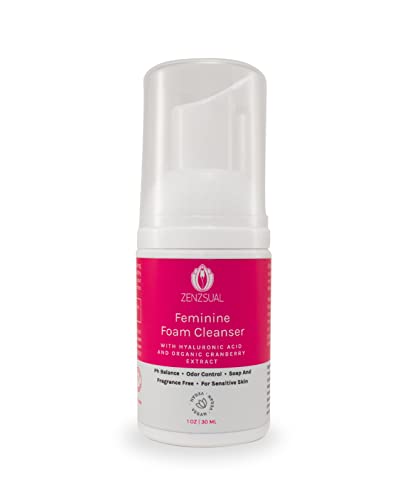 ZENZSUAL Feminine Foam Cleanser with Hyaluronic Acid and Organic Cranberry Extract – PH Balance ZENZSUAL uk supplements