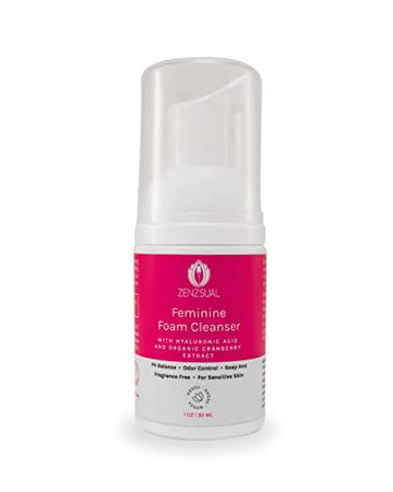 ZENZSUAL Feminine Foam Cleanser with Hyaluronic Acid and Organic Cranberry Extract – PH Balance ZENZSUAL uk supplements
