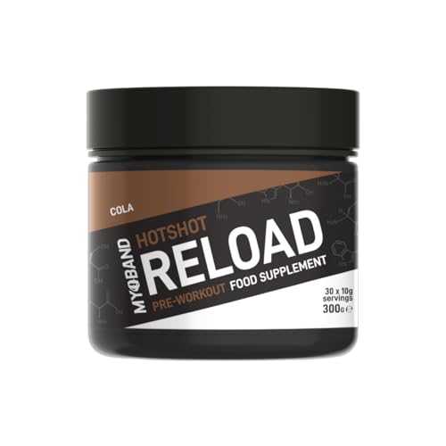 MYOBAND Hotshot Reload Pre-Workout Protein Powder Food Supplement 300g - Cola Kube MYOBAND uk supplements