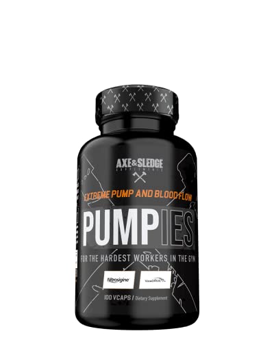 Axe & Sledge Supplements PUMPIES Nitric Oxide Booster with VasoDrive-AP and Nitrosigin Axe & Sledge uk supplements