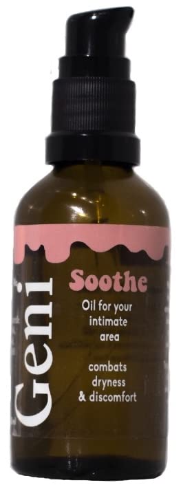 Geni Soothe - Perfume and SOAP Free Intimate Oil. Gentle Alternative to Intimate wash. Moizturizes Geni uk supplements