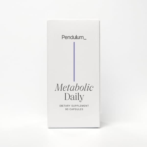 Pendulum Metabolic Daily - Multi-Strain Probiotic with Akkermansia muciniphila to Support Metabolism and Sustain Energy Levels - for Women and Men - 90 Capsules (1 Pack) Pendulum uk supplements