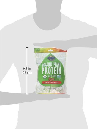 Garden of Life Organic Plant Protein Smooth Coffee Powder, 10 Servings - Vegan Garden of Life uk supplements