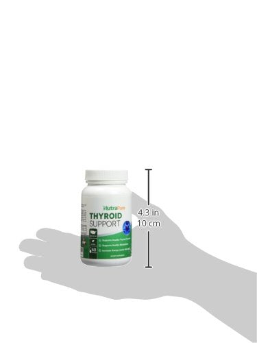 NusaPure Thyroid Support Supplement (Non-GMO) 120 caps, Ashwaganda, Iodine, Zinc, kelp, Vitamin B12, L-Tyrosine, Selenium, Copper NusaPure uk supplements