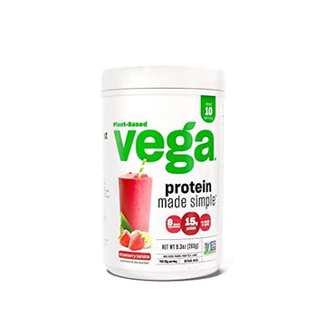 Vega Protein Made Simple Protein Powder, Strawberry Banana - Stevia Free, Vegan Vega uk supplements
