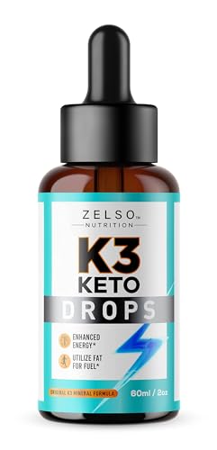 K3 Keto Drops for Weight Loss - Fat Burner & Metabolism Booster | Advanced Keto Carb ZELSO uk supplements