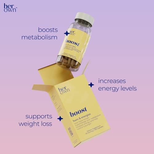 her own Boost, Helps Boost Energy, Supports Metabolism, Proprietary Thermogenic Blend her own uk supplements