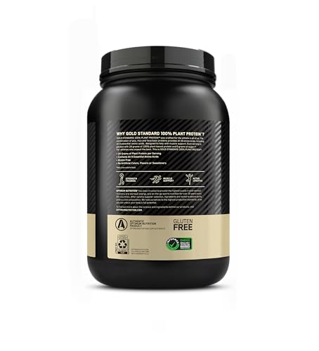 Optimum Nutrition Gold Standard 100% Plant Based Protein Powder, Gluten Free, Vegan Optimum Nutrition uk supplements