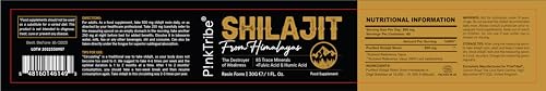 Shilajit Resin, Original Himalayan Shilajit 30g - Gold Grade 100% Pure, Rich in Fulvic P!nkTribe uk supplements