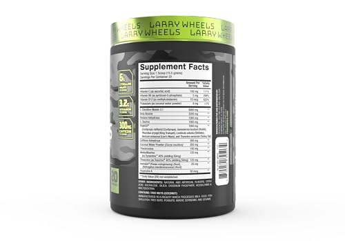Larry Wheels' Pre Workout - Energy Drink Powder - Pre Workout Powder for Men & Women PR Sciences uk supplements