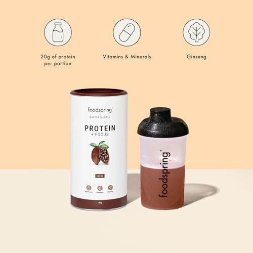 foodspring x Davina McCall – Focus Protein Powder Shake for Your Daily Protein, Vitamin & Mineral Needs foodspring uk supplements