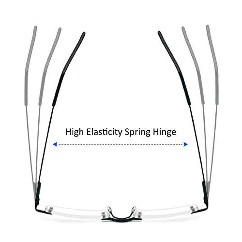 DXYXYO Mini Rimless Reading Glasses for Women Men, 2 Pack Slim Pocket Compact Metal DXYXYO uk supplements