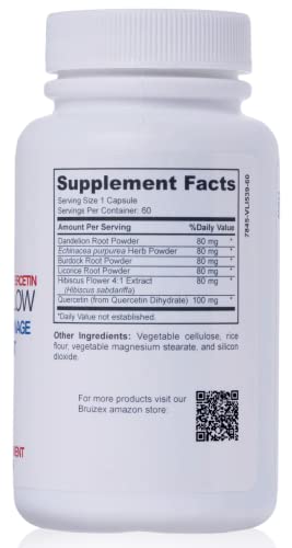 Bruizex Lympho Flow Lymphatic Drainage Supplement, Supports Lymphatic System Health Bruizex uk supplements