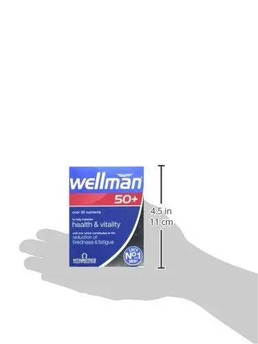 Wellman 4 X 50+ 30 Tablets Wellman uk supplements
