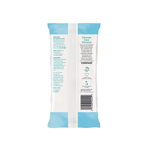 Summer's Eve Fragrance Free Gentle Daily Feminine Wipes, Removes Odor, pH balanced, 32 Count, 4 Pack Summer's Eve uk supplements