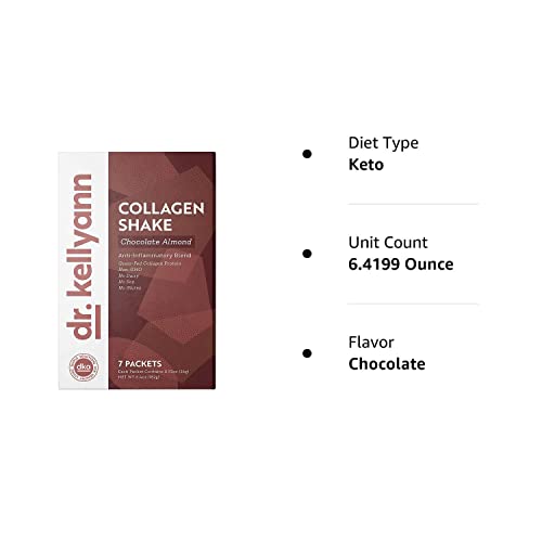 Dr. Kellyann Keto Chocolate Almond Shakes - 100% Grass Fed Collagen Protein by Bone Dr. Kellyann uk supplements