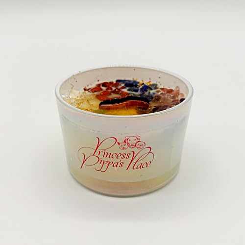 Princess Pippa's Place Healing Candles with Crystals Inside- Natural Soy Wax 7 Stones Crystal Candle Jar Msupps.com uk supplements