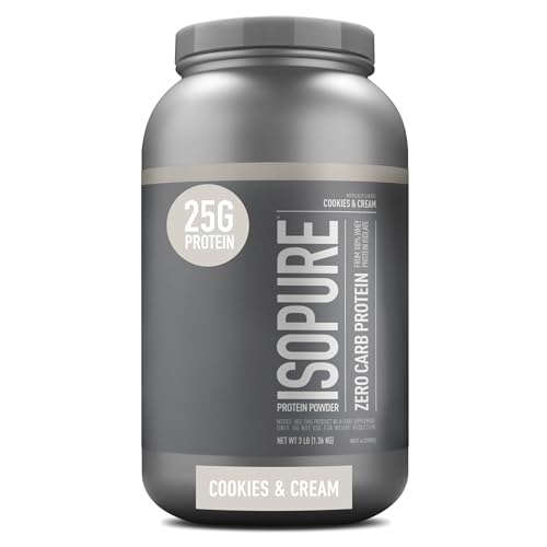 Isopure Protein Powder, Zero Carb Whey Isolate with Vitamin C & Zinc for Immune Support Isopure uk supplements