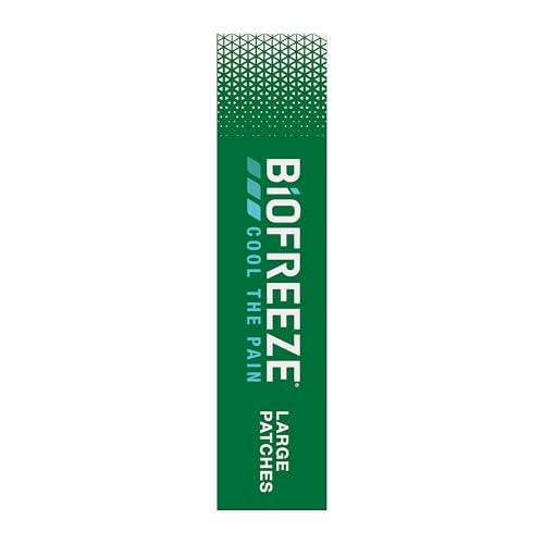 Biofreeze Menthol Pain Relieving Patches (5 Patches Per Box) Up To 8 Hours Of Pain Relief From Sore Muscles, Arthritis, Backaches, Spains, Bruises, Strains And Joint Pain (Package May Vary) Biofreeze uk supplements