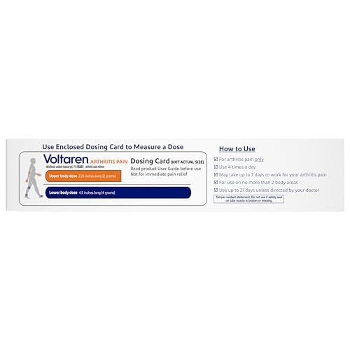 Voltaren Arthritis Pain Gel for Powerful Topical Arthritis Pain Relief with Diclofenac - NEW Easy Open Cap - 100 g Tube And 20 g Travel Size Tube Voltaren uk supplements