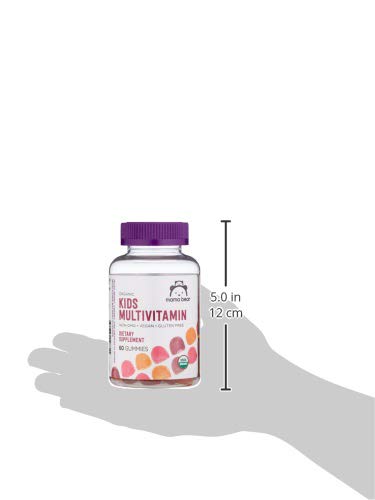 Amazon Brand - Mama Bear Organic Kids Multivitamin, 60 Gummies, 1 Month Supply (Packaging May Vary), Berry, Cherry & Orange Mama Bear uk supplements