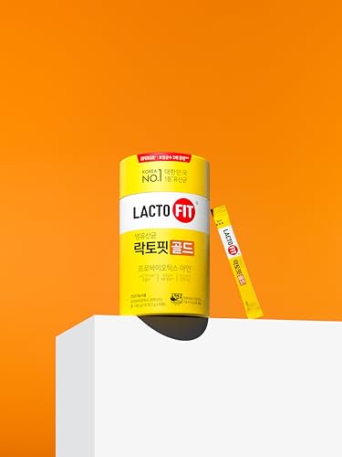 LACTO-FIT Chongkundang Healthcare Gold Probiotic 50 Pack Powder Sticks – Multi Strain Daily Probiotics with Prebiotics and Postbiotics for Digestive Balance and Everyday Wellness LACTO-FIT uk supplements