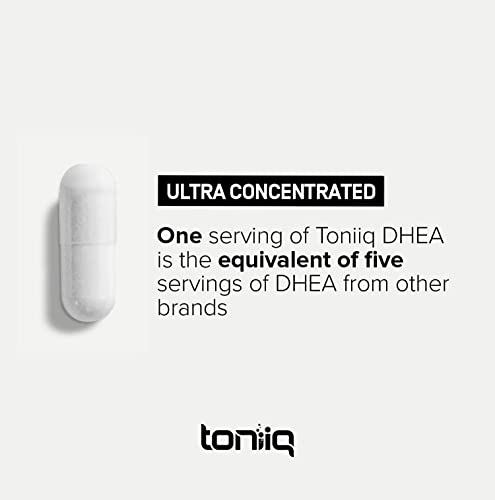 Toniiq Ultra High Strength DHEA Capsules - DHEA for Men and Ladies - 25mg Micronized Toniiq uk supplements