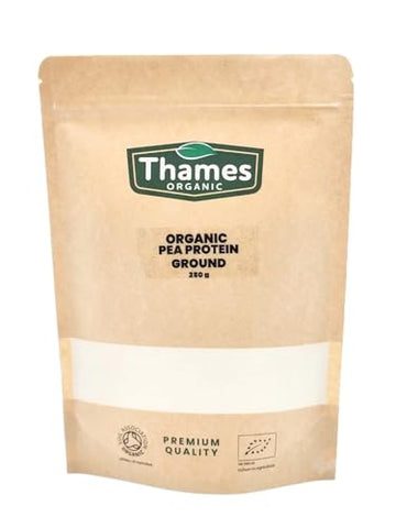 Thames Organic Organic Pea Protein Ground - Premium Vegan Supplement for Muscle Growth & Dietary Plans 250g Thames Organic uk supplements