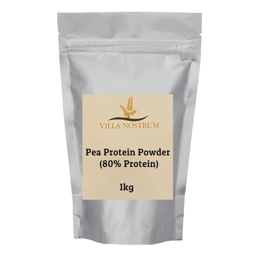 Pea Protein Powder 1kg (80% Pure Plant Protein) by Villa Nostrum villa nostrum uk supplements