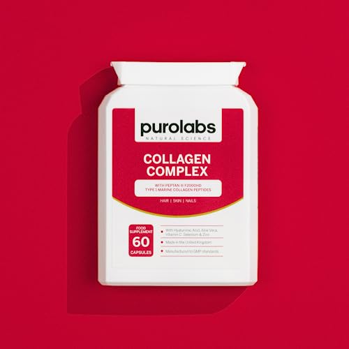 Marine Collagen Complex - Collagen Supplement for Women & Men - with Hyaluronic Acid & Vitamin C Purolabs uk supplements