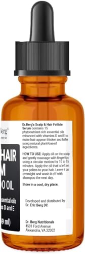 Dr Berg's (All In One) Hair Growth Serum w/Jojoba Oil & Castor Oil For Fuller Thicker Hair Dr. Berg Nutritionals uk supplements