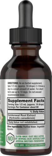 Goldenseal Root Extract Liquid | 1 fl oz Tincture | Super Concentrated | Alcohol Free Horbäach uk supplements
