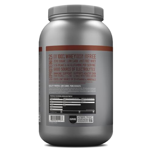 Isopure Dutch Chocolate Whey Isolate Protein Powder with Vitamin C & Zinc for Immune Isopure uk supplements