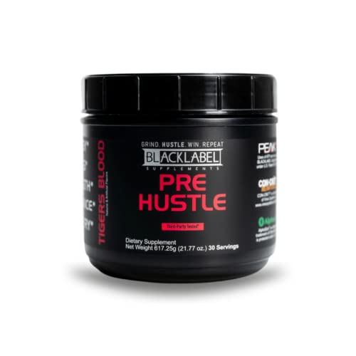 BLACKLABEL Supplements - PRE Hustle - Pre-Workout Dietary Supplement - Supports Energy BLACKLABEL Supplements uk supplements