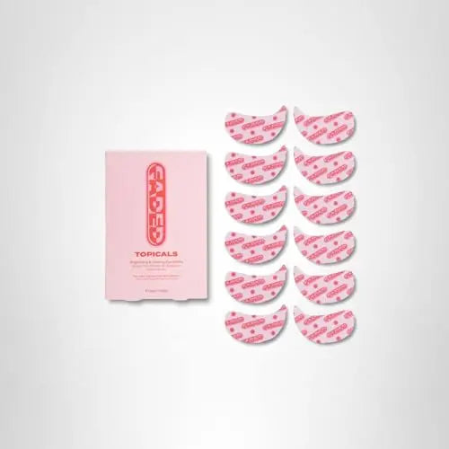 Topicals Faded Brightening Under Eye Masks | Patches to Depuff, Hydrate, Brighten and Cool | Reduce Dark Circles and Fine Lines | Contains Kojic Acid, Caffeine and Niacinamide (Set of 6) Topicals uk supplements