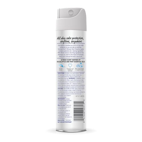 Summer's Eve, Ultimate Odor Control, Feminine Spray for Odor Protection, Talc-Free, Absorbs Moisture, 2 oz Summer's Eve uk supplements